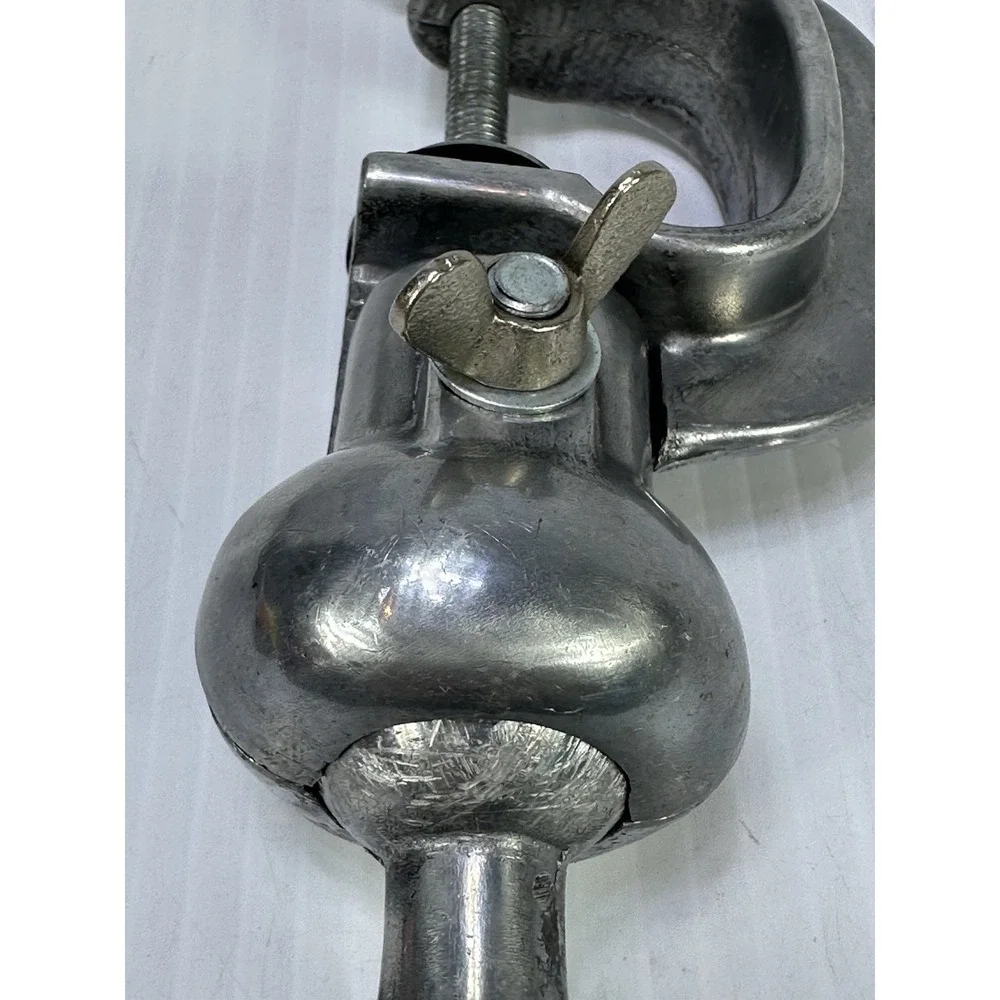 Vintage Wig Block‎ Holder Cast Aluminum Metal Table Mount C Clamp